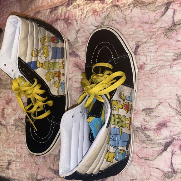 Vans The Simpsons Sk8-Hi Family Portrait Sneaker Shoes Men’s Size 8.5 Women’s 10 main image 4